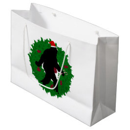 Sacola Para Presentes Grande O Natal foi-se esmagando a coroa