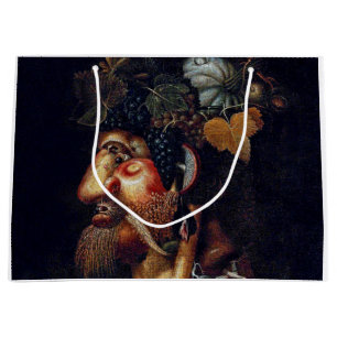 Sacola Para Presentes Grande O outono, Arcimboldo