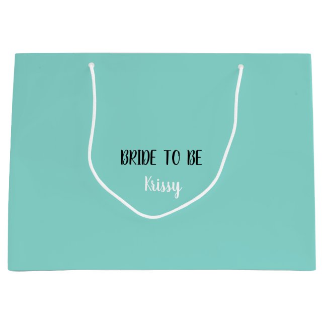 Sacola Para Presentes Grande O Pequeno Vestido Negro Celebra A Noiva Para Ser F (Frente)