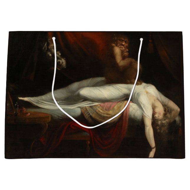 Sacola Para Presentes Grande O Pesadelo (de Henry Fuseli) (Frente)