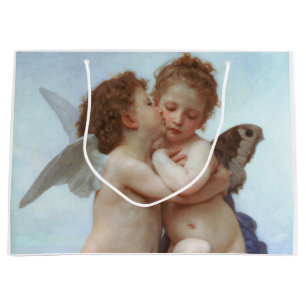 Sacola Para Presentes Grande O primeiro beijo, amor e psyche, Bouguereau