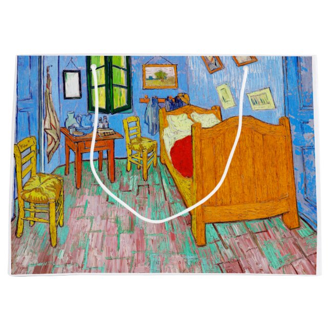 Sacola Para Presentes Grande O Quarto, Van Gogh (Frente)