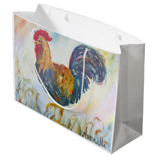 Sacola Para Presentes Grande O Rooser no branco