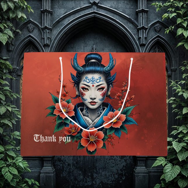 Sacola Para Presentes Grande O segredo da beleza pálida (Criador carregado)