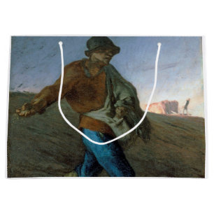 Sacola Para Presentes Grande O Sower, Jean-Francois Millet