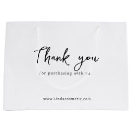 Sacola Para Presentes Grande obrigado por comprar conosco, compras