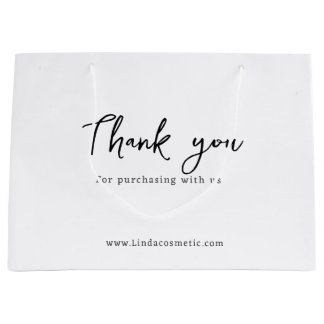 Sacola Para Presentes Grande obrigado por comprar conosco, compras