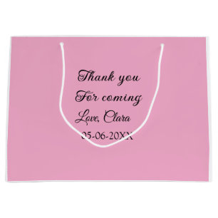 Sacola Para Presentes Grande obrigado por vir adicionar nome mensagem de texto 