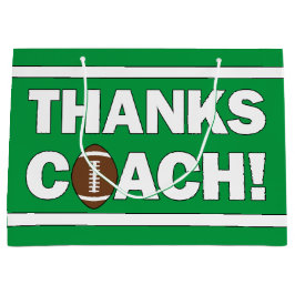 Sacola Para Presentes Grande OBRIGADOS COACH! Futebol Coach's Team Sports