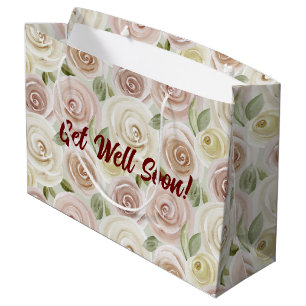 Sacola Para Presentes Grande Obtenha um bom Rosa em breve, como padrão