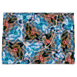 Sacola Para Presentes Grande Ocean Rose Kaleidoscope