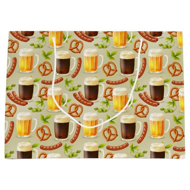 Sacola Para Presentes Grande Octoberfest Beer and Saust Bag Large (Frente)