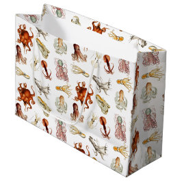 Sacola Para Presentes Grande Octopus Cephaloposo Oceânico