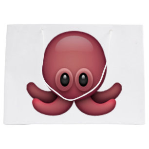 Sacola Para Presentes Grande Octopus - Emoji