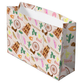 Sacola Para Presentes Grande Oeste Selvagem com o Partido do Aniversário de cri