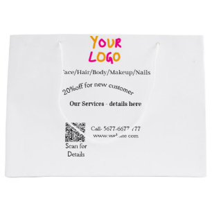 Sacola Para Presentes Grande oferta de desconto de serviços de salão de massage