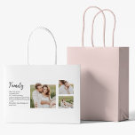 Sacola Para Presentes Grande Oferta de Foto e Família Romântica do Casal de Col<br><div class="desc">Oferta de Foto e Família Romântica do Casal de Colagem</div>