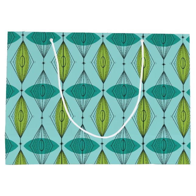 Sacola Para Presentes Grande Ogee atômico e Starbursts Presente Bag (Verso)