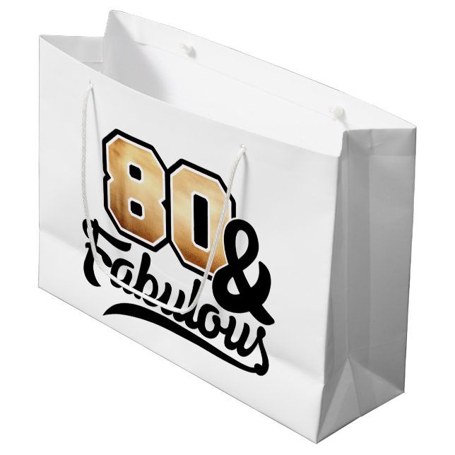 Sacola Para Presentes Grande Oitocentos e fabulosas mulheres de aniversário (Frente inclinada)