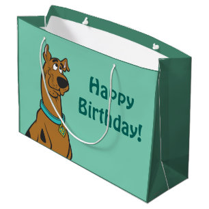 Sacola Para Presentes Grande Olhos do filhote de cachorro de Scooby-Doo