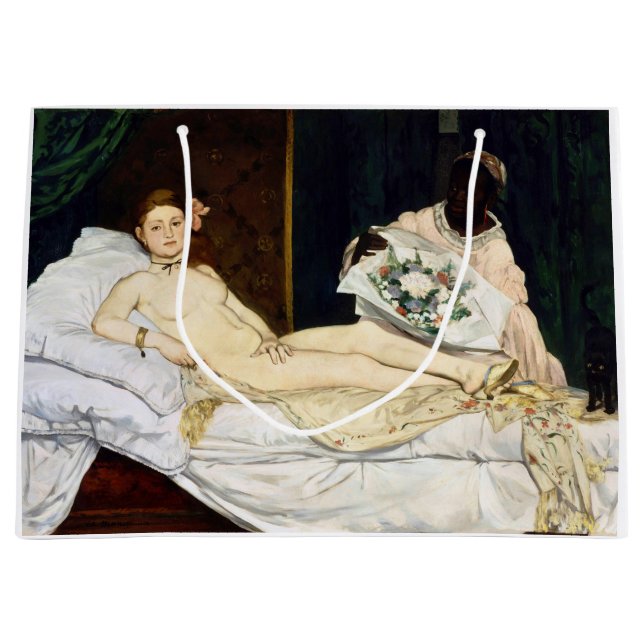 Sacola Para Presentes Grande Olympia, Edouard Manet, 1863 (Frente)