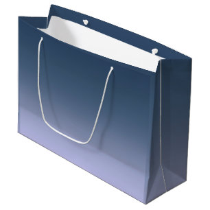 Sacola Para Presentes Grande Ombre cor-de-rosa azul.