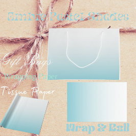 Sacola Para Presentes Grande Ombre Pastel Shades