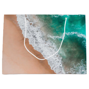 Sacola Para Presentes Grande Ondas em Sandy Beach