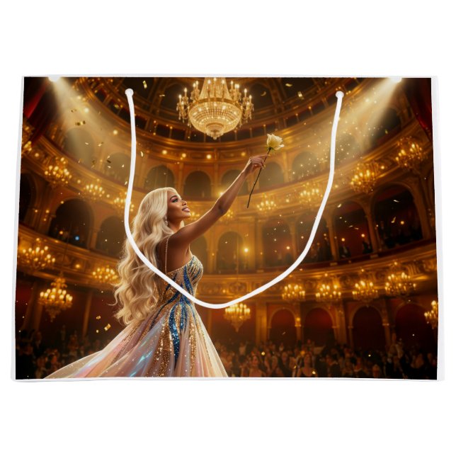 SACOLA PARA PRESENTES GRANDE OPERA LOVE (Frente)