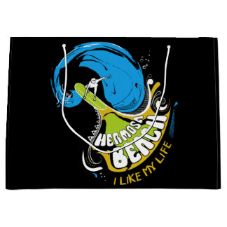 Sacola Para Presentes Grande Original "eu gosto saco do presente da MINHA vida"