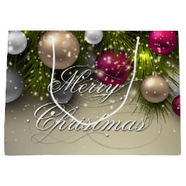 Sacola Para Presentes Grande Ornamentos de Natal - Múltiplos