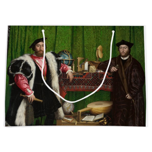 Sacola Para Presentes Grande Os embaixadores, Holbein, o jovem (Frente)