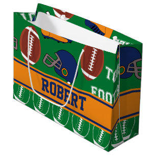 Sacola Para Presentes Grande Os ESPORTES personalizam o teste padrão do futebo