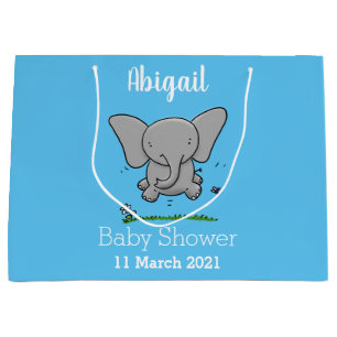 Sacola Para Presentes Grande Ótima ilustração de desenho animado de elefante be
