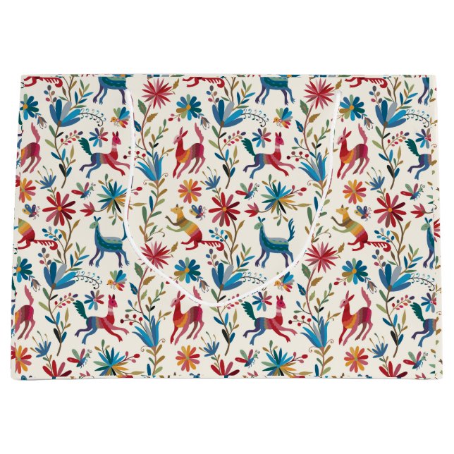 Sacola Para Presentes Grande Otomi Inspirou Design (Frente)
