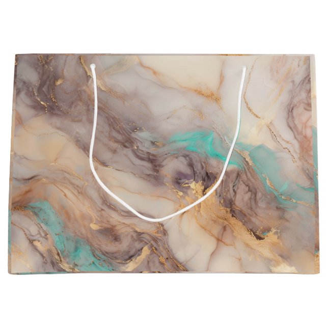 Sacola Para Presentes Grande Ouro (Frente)