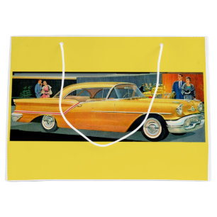 Sacola Para Presentes Grande ouro 1950 Rocket 88 Oldsmobile