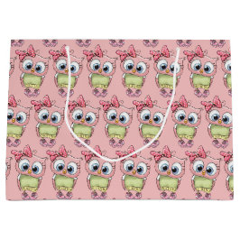 Sacola Para Presentes Grande Owl Large Gift Bag