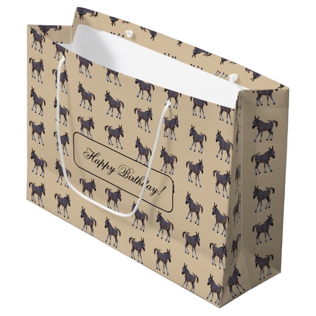 Sacola Para Presentes Grande Packpapier Blätter Set (Frente inclinada)