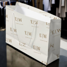 Pacote da empresa de monograma com marca personali