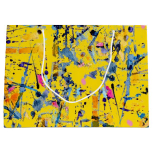 Sacola Para Presentes Grande padrão abstrato