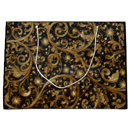 Sacola Para Presentes Grande Padrão de Abstrato de Natal