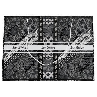Sacola Para Presentes Grande Padrão de BATIK moderno