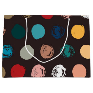 Sacola Para Presentes Grande padrão de bolinhas