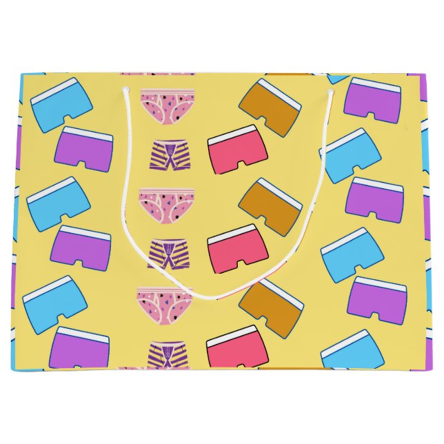 Sacola Para Presentes Grande padrão de calzonez (Frente)