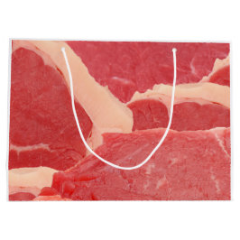 Sacola Para Presentes Grande Padrão de carne de bovino bruta