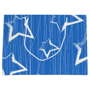 Sacola Para Presentes Grande Padrão de estrelas