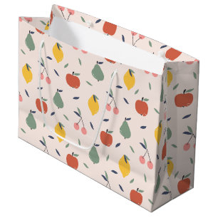 Sacola Para Presentes Grande Padrão de Fruta cômoda