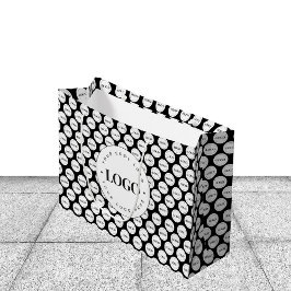 Sacola Para Presentes Grande Padrão de logotipo de negócios personalizado para 