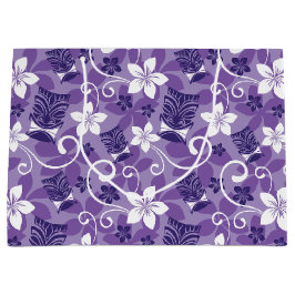 SACOLA PARA PRESENTES GRANDE PADRÃO DE LUAU TIKI (ROLO)